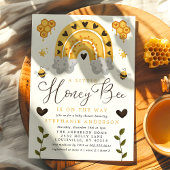 Een kleine honingbijen is onderweg naar het Baby s Kaart