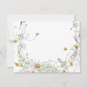 Een kleine honingbijenbloem Dank je wel Bedankkaart (Achterkant)