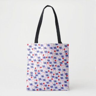 Een kleine hoop en liefde in de printtas tote bag