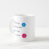 Een kleine humans één beker per keer opvoeden koffiemok (Voorkant links)