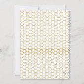 Een kleine Hunny is op weg naar het baby shower Kaart (Achterkant)