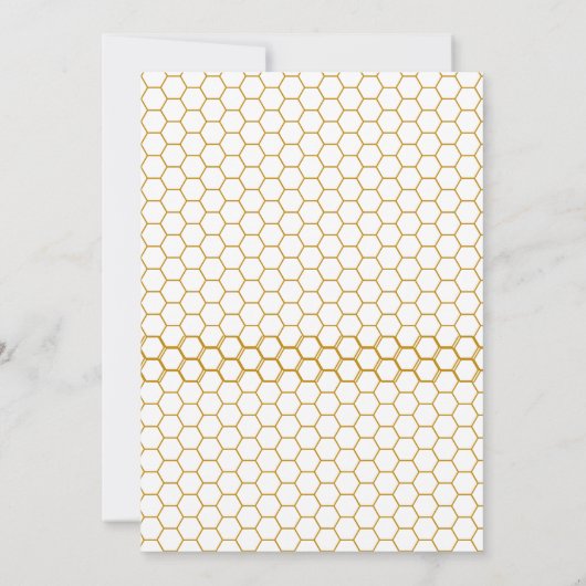 Een kleine Hunny is op weg naar het baby shower Kaart (Achterkant)