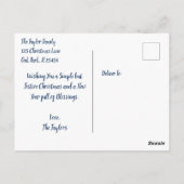 Een kleine hut in de Bossen | feestelijke kerstmis Briefkaart (Achterkant)