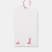 Een kleine hut in de Bossen | feestelijke kerstmis Cadeaulabel (Achterkant)