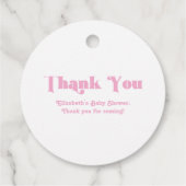 Een kleine is onderweg! Baby Shower Bedankjes Labels (Achterkant)