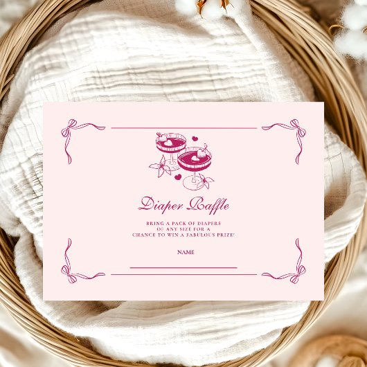 Een kleine is onderweg, Diapper Raffle Informatiekaartje
