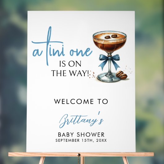 Een kleine is op de weg Baby shower welkom Acryl Bord (Neutraal)