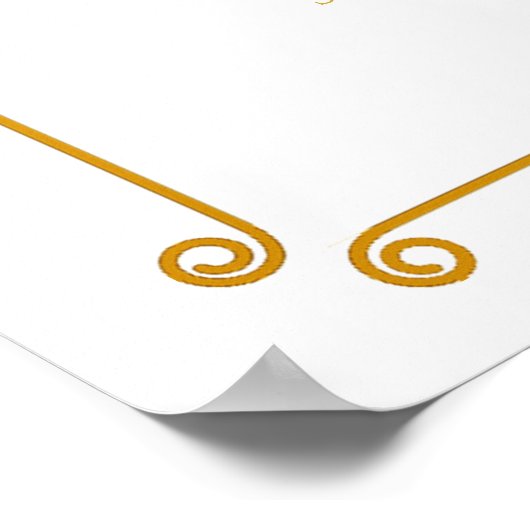 Een kleine is op de weg Baby shower welkom Poster (Hoek)