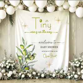 Een kleine is op de weg welkomstbord wandkleed