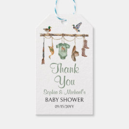 Een kleine jager Baby Shower Cadeaulabel
