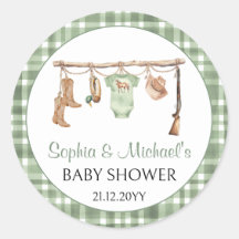 Een kleine jager babyshower cupcake topper