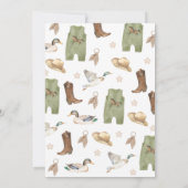 Een kleine jager op de weg Baby shower Kaart (Achterkant)