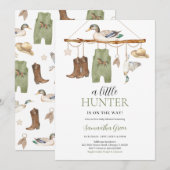 Een kleine jager op de weg Baby shower Kaart (Voorkant / Achterkant)