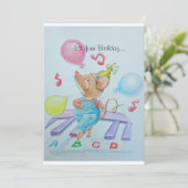 Een kleine jongens verjaardagskaart kaart (Staand voorkant)