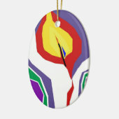 Een kleine kaarsversiering keramisch ornament (Links)