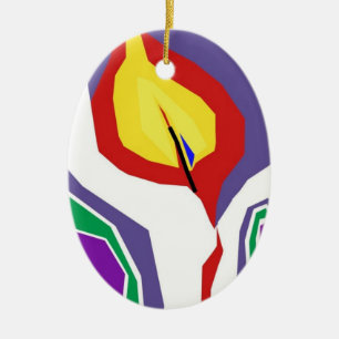 Een kleine kaarsversiering keramisch ornament