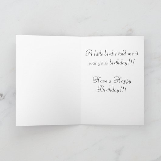 Een kleine Kaart van de Verjaardag van het (Binnen)