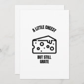 Een kleine kaasmakerij met grappige pun save the date (Voorkant / Achterkant)