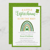 Een kleine kabouter St. Patrick's Baby shower Kaart (Voorkant / Achterkant)