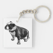 Een kleine kalmte sleutelhanger (Achterkant)