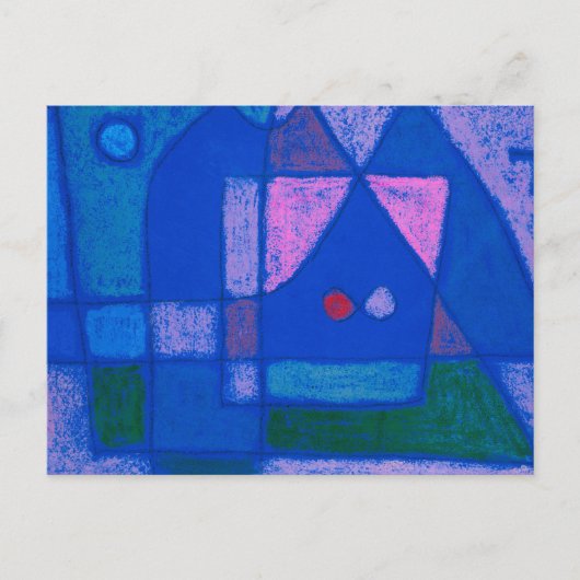 Een kleine kamer in Venetië door Paul Klee, Abstra Briefkaart (Voorkant)