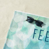 Een kleine keukenhanddoek met een salty Life Beach Strandlaken (In situ)