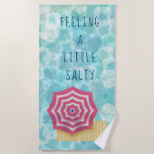 Een kleine keukenhanddoek met een salty Life Beach Strandlaken (Voorkant)