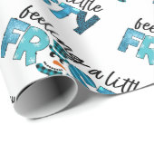 Een kleine kikkervisje aan te passen cadeaupapier (Rol Hoek)