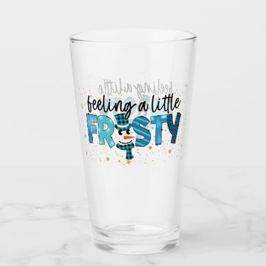 Een kleine kikkervisje aan te passen glas (Voorkant)