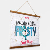 Een kleine kikkervisje aan te passen hangend wandkleed (Gebogen)