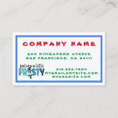 Een kleine kikkervisje aan te passen visitekaartje (Achterkant)