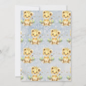 Een kleine King Lion Crown Baby shower uitnodiging (Achterkant)