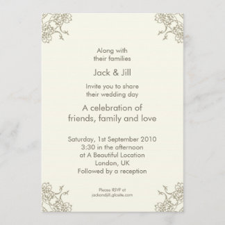 Een kleine Lacey (Cream) 5x7 Kaart