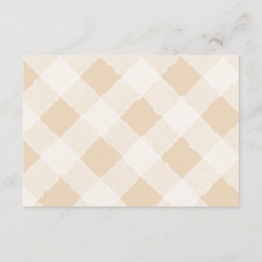 Een kleine Lamb Baby shower Diapper Raffle Informatiekaartje (Achterkant)