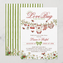 Een Kleine Liefdeskever Meisje Baby Shower Kaart