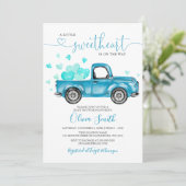 Een Kleine Liefje Hartjes Baby Shower Kaart (Staand voorkant)