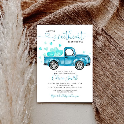 Een Kleine Liefje Hartjes Baby Shower Kaart