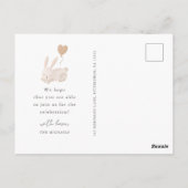 Een kleine liefje is onderweg Baby shower Briefkaart (Achterkant)