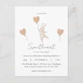 Een kleine liefje is onderweg Baby shower Briefkaart (Voorkant)