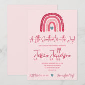 Een kleine liefje is onderweg. Baby Shower Kaart (Voorkant / Achterkant)