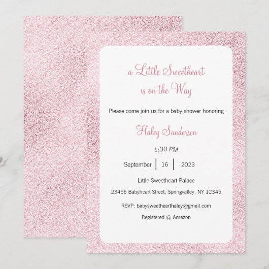 Een kleine liefje is onderweg kaart (Voorkant / Achterkant)