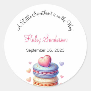 Een kleine liefje is onderweg ronde sticker