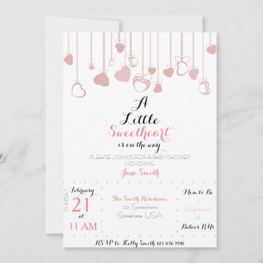 Een kleine liefje uitnodiging (Voorkant)