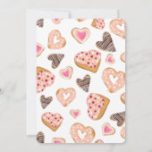 Een kleine liefje valentijn doneert baby shower kaart (Achterkant)