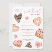 Een kleine liefje valentijn doneert baby shower kaart (Voorkant)
