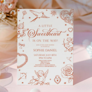 Een Kleine Liefje Valentijnsdag Baby Shower Kaart