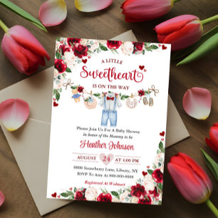 Een kleine lieve Valentijn jongen baby shower Kaart