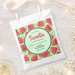 Een kleine lieve Watermeloen Baby Shower Bedankt  Bedankzakje