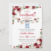 Een kleine lieverd Valentijn Boy Baby shower Kaart (Voorkant)