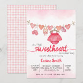 Een kleine lieverd Valentijns's meisje Baby shower Kaart (Voorkant / Achterkant)